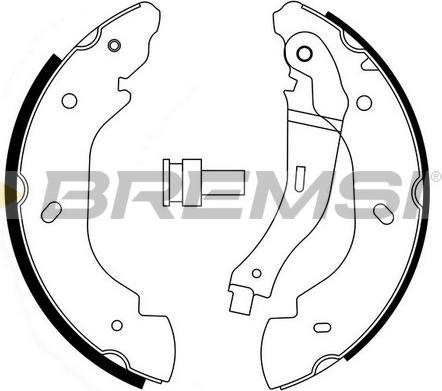 Bremsi GF0240 - Set saboti frana allinparts.ro