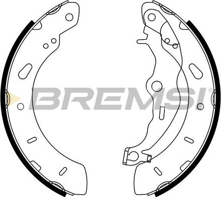 Bremsi GF0248 - Set saboti frana allinparts.ro