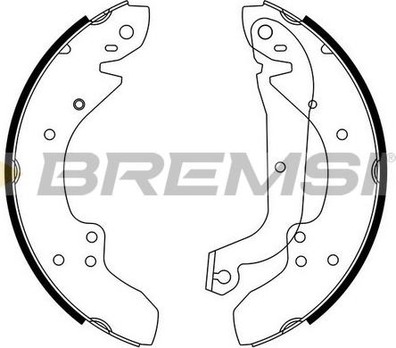 Bremsi GF0210 - Set saboti frana allinparts.ro