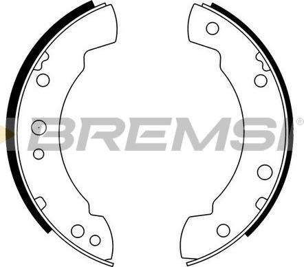 Bremsi GF0211 - Set saboti frana allinparts.ro