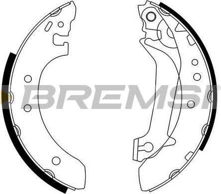 Bremsi GF0236 - Set saboti frana - allinparts.ro