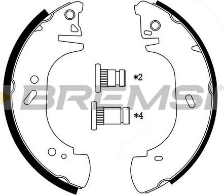 Bremsi GF0233 - Set saboti frana allinparts.ro