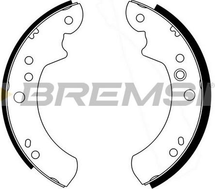 Bremsi GF0220-1 - Set saboti frana - allinparts.ro