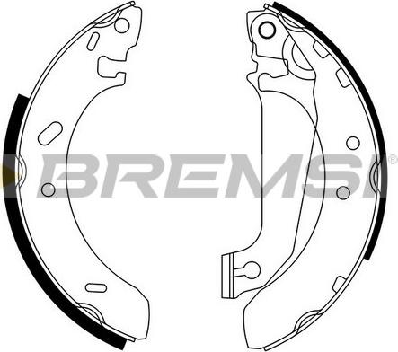 Bremsi GF0227 - Set saboti frana - allinparts.ro