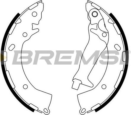 Bremsi GF0744 - Set saboti frana - allinparts.ro