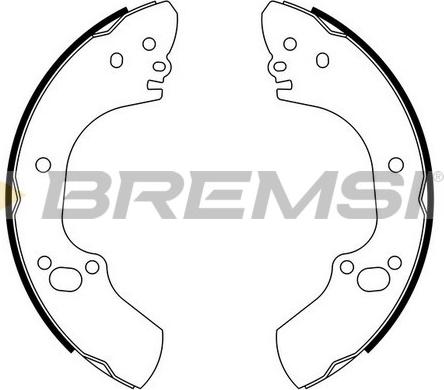 Bremsi GF0707 - Set saboti frana - allinparts.ro