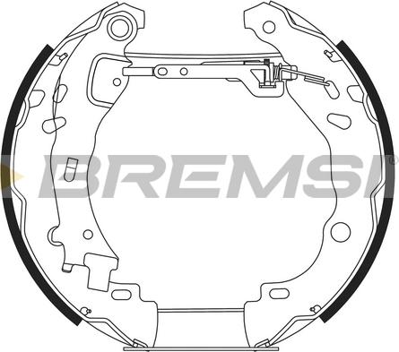 Bremsi GK0471 - Set saboti frana - allinparts.ro