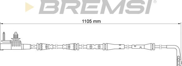Bremsi WI0931 - Senzor de avertizare,uzura placute de frana - allinparts.ro