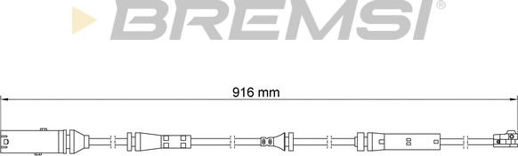 Bremsi WI0924 - Senzor de avertizare,uzura placute de frana - allinparts.ro