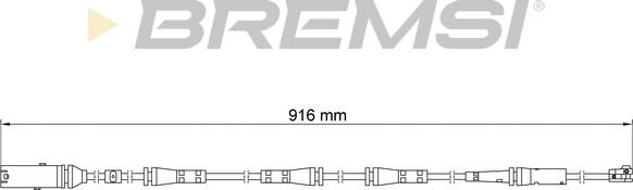 Bremsi WI0925 - Senzor de avertizare,uzura placute de frana - allinparts.ro