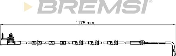 Bremsi WI0976 - Senzor de avertizare,uzura placute de frana - allinparts.ro