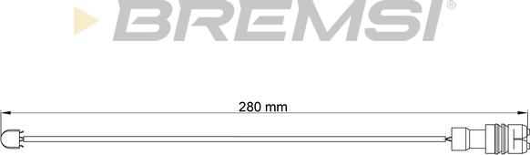 Bremsi WI0542 - Senzor de avertizare,uzura placute de frana allinparts.ro