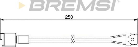 Bremsi WI0505 - Senzor de avertizare,uzura placute de frana - allinparts.ro