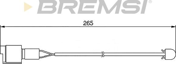 Bremsi WI0502 - Senzor de avertizare,uzura placute de frana - allinparts.ro