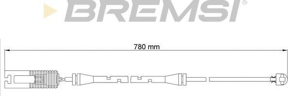 Bremsi WI0515 - Senzor de avertizare,uzura placute de frana - allinparts.ro
