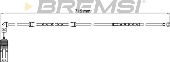Bremsi WI0585 - Senzor de avertizare,uzura placute de frana - allinparts.ro