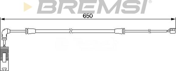 Bremsi WI0587 - Senzor de avertizare,uzura placute de frana - allinparts.ro