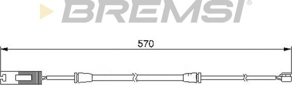 Bremsi WI0530 - Senzor de avertizare,uzura placute de frana - allinparts.ro
