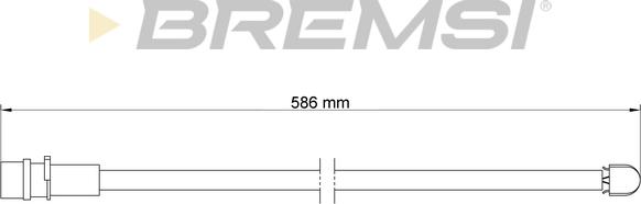 Bremsi WI0538 - Senzor de avertizare,uzura placute de frana - allinparts.ro