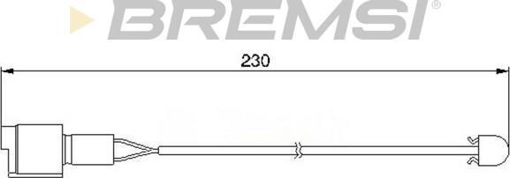 Bremsi WI0526 - Senzor de avertizare,uzura placute de frana - allinparts.ro