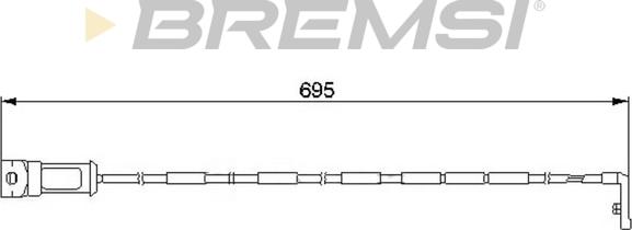 Bremsi WI0527 - Senzor de avertizare,uzura placute de frana - allinparts.ro