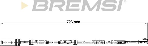 Bremsi WI0690 - Senzor de avertizare,uzura placute de frana - allinparts.ro