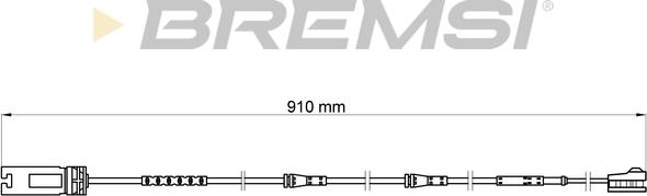 Bremsi WI0698 - Senzor de avertizare,uzura placute de frana - allinparts.ro
