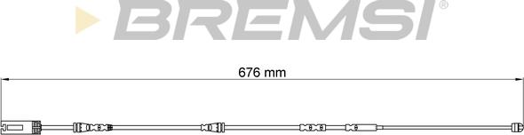 Bremsi WI0692 - Senzor de avertizare,uzura placute de frana - allinparts.ro