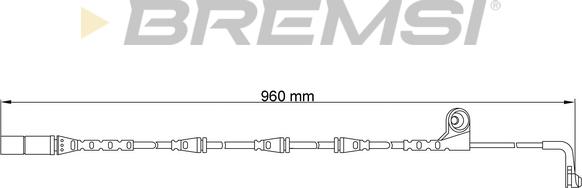 Bremsi WI0640 - Senzor de avertizare,uzura placute de frana - allinparts.ro