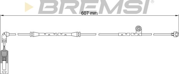 Bremsi WI0650 - Senzor de avertizare,uzura placute de frana - allinparts.ro