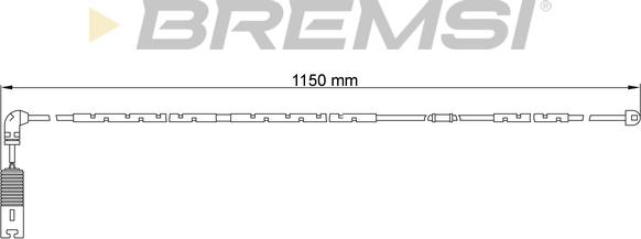 Bremsi WI0651 - Senzor de avertizare,uzura placute de frana - allinparts.ro