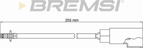 Bremsi WI0668 - Senzor de avertizare,uzura placute de frana - allinparts.ro