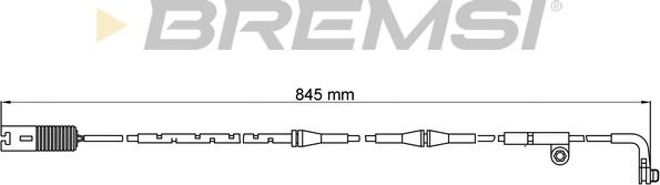Bremsi WI0609 - Senzor de avertizare,uzura placute de frana - allinparts.ro