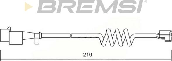 Bremsi WI0601 - Senzor de avertizare,uzura placute de frana allinparts.ro