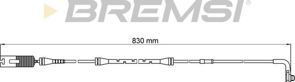 Bremsi WI0608 - Senzor de avertizare,uzura placute de frana - allinparts.ro