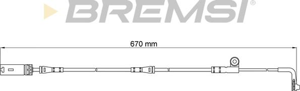 Bremsi WI0602 - Senzor de avertizare,uzura placute de frana - allinparts.ro