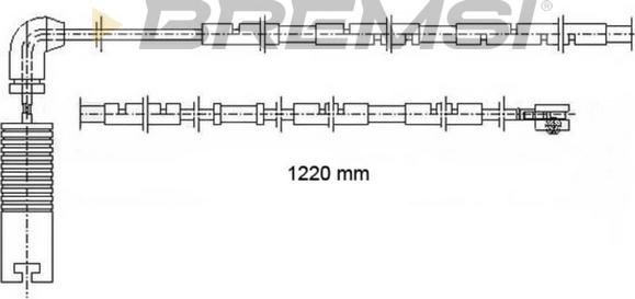 Bremsi WI0616 - Senzor de avertizare,uzura placute de frana - allinparts.ro
