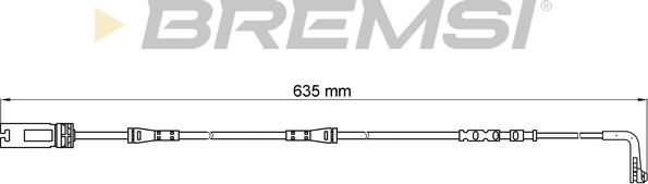 Bremsi WI0612 - Senzor de avertizare,uzura placute de frana - allinparts.ro
