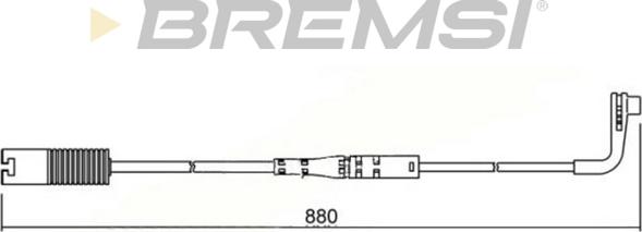 Bremsi WI0617 - Senzor de avertizare,uzura placute de frana - allinparts.ro