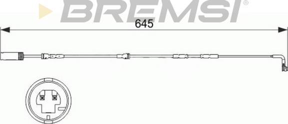 Bremsi WI0681 - Senzor de avertizare,uzura placute de frana - allinparts.ro