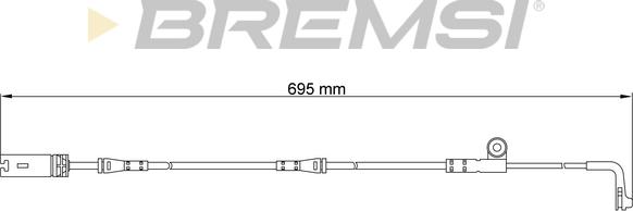 Bremsi WI0636 - Senzor de avertizare,uzura placute de frana - allinparts.ro
