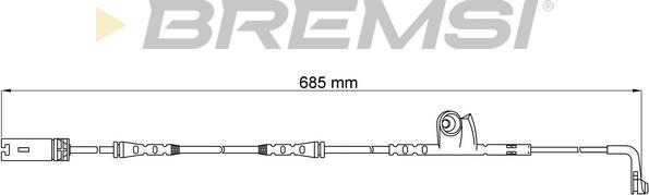 Bremsi WI0637 - Senzor de avertizare,uzura placute de frana - allinparts.ro