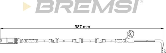 Bremsi WI0670 - Senzor de avertizare,uzura placute de frana - allinparts.ro