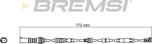 Bremsi WI0809 - Senzor de avertizare,uzura placute de frana - allinparts.ro