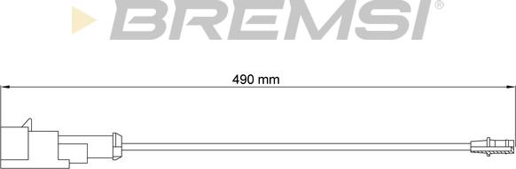 Bremsi WI0792 - Senzor de avertizare,uzura placute de frana - allinparts.ro