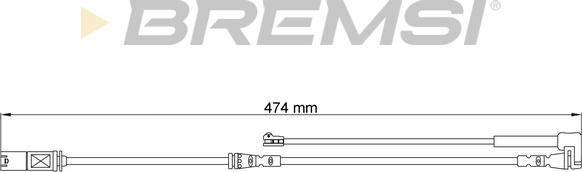 Bremsi WI0797 - Senzor de avertizare,uzura placute de frana - allinparts.ro