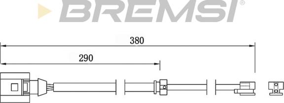 Bremsi WI0747 - Senzor de avertizare,uzura placute de frana - allinparts.ro