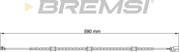 Bremsi WI0756 - Senzor de avertizare,uzura placute de frana allinparts.ro