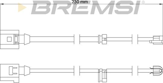 Bremsi WI0709 - Senzor de avertizare,uzura placute de frana - allinparts.ro