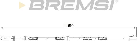 Bremsi WI0737 - Senzor de avertizare,uzura placute de frana - allinparts.ro